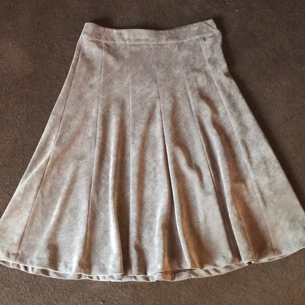 Gray Corduroy Skirt